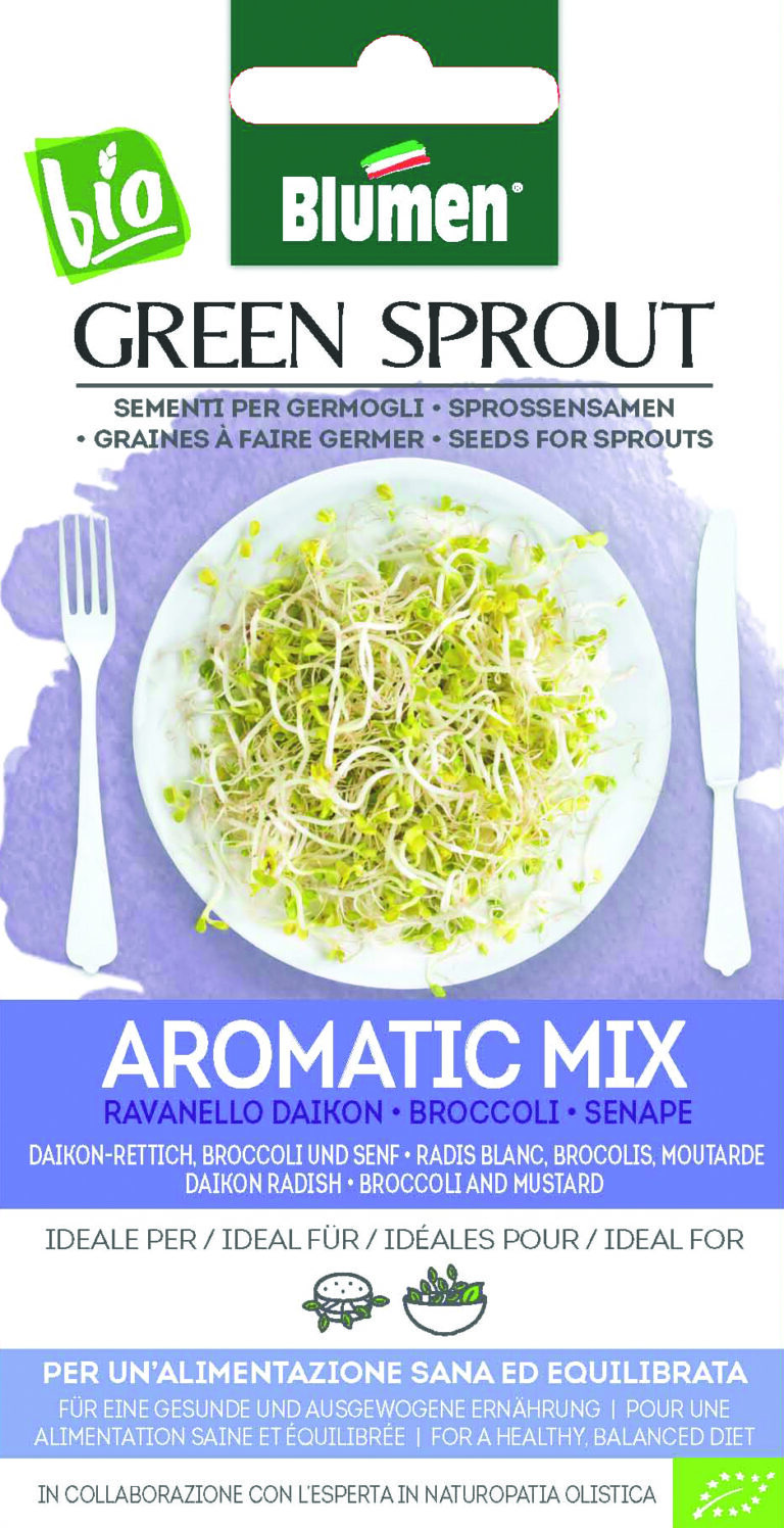 Φύτρες Aromatic mix – Ραπανάκι Daikon, Μπρόκολο, Μουστάρδα