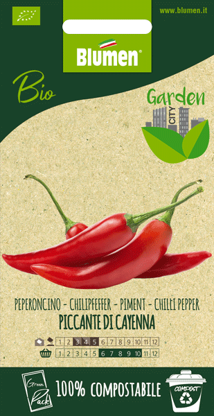 Bio City Garden – Πιπεράκι καγιέν καυτερό – Peperoncino piccante cayenna